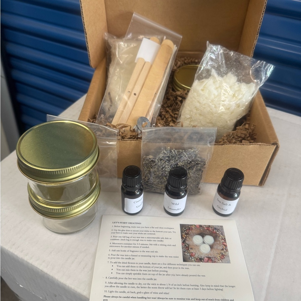 DIY Nature Craft Lavender candle kit